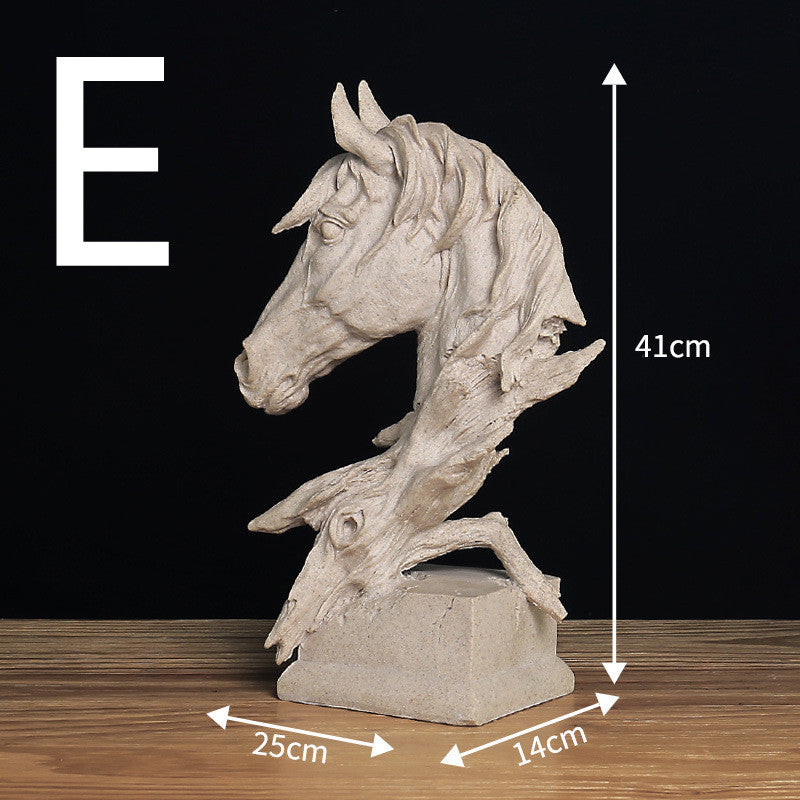 Nordic Horse Eagle Head Ornaments Home Accessories Crafts