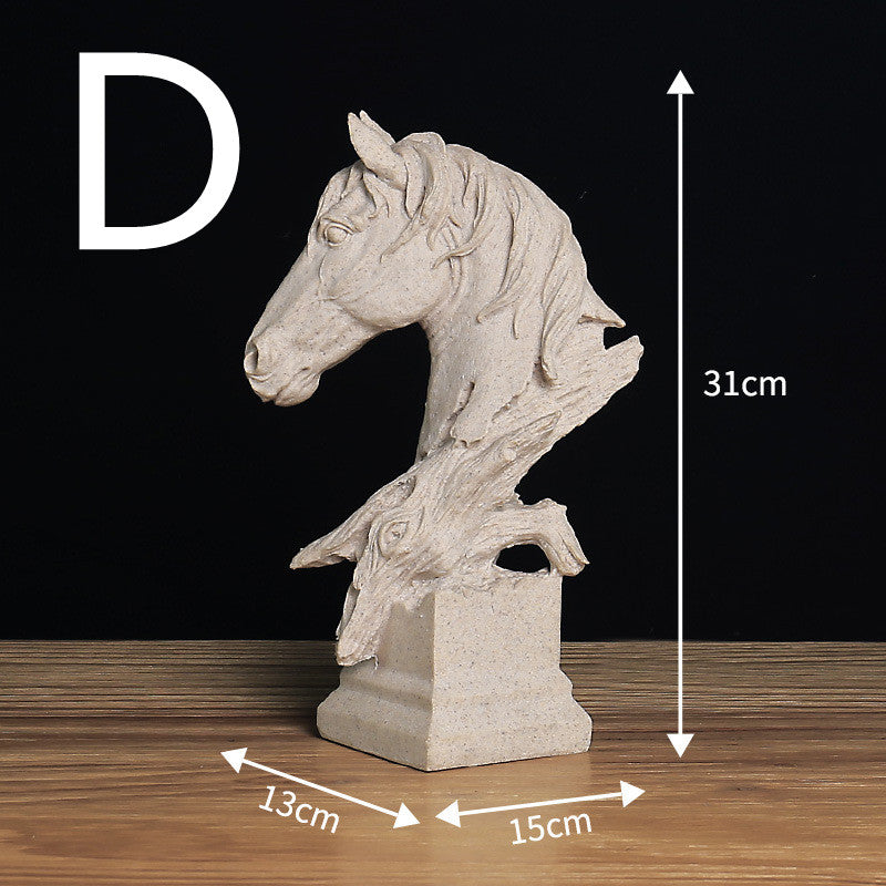 Nordic Horse Eagle Head Ornaments Home Accessories Crafts