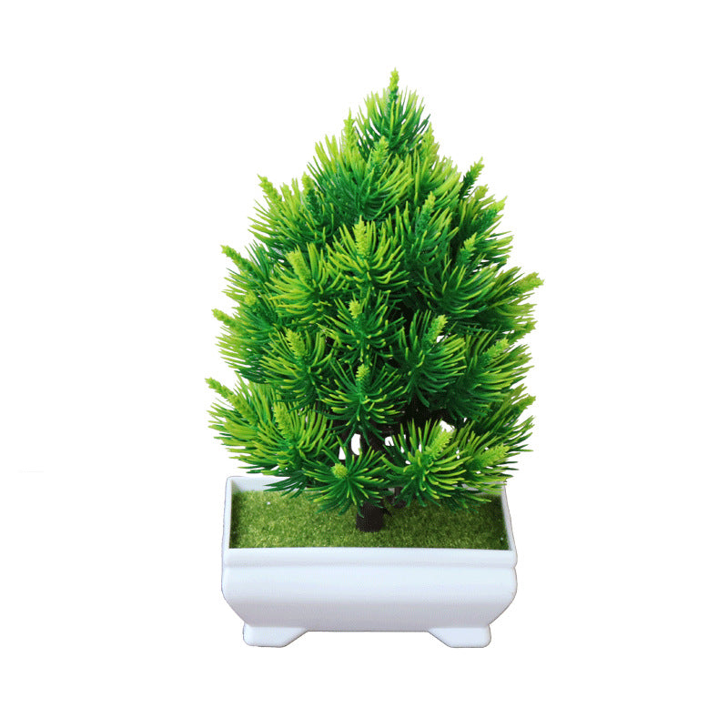 Simulation Plant Small Tree Home Accessories Plastic Flowerpot