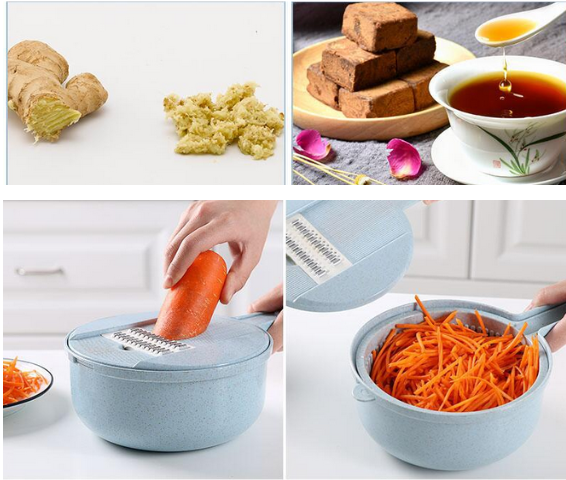 Vegetable Slicer Potato Peeler Carrot Onion Grater With Strainer