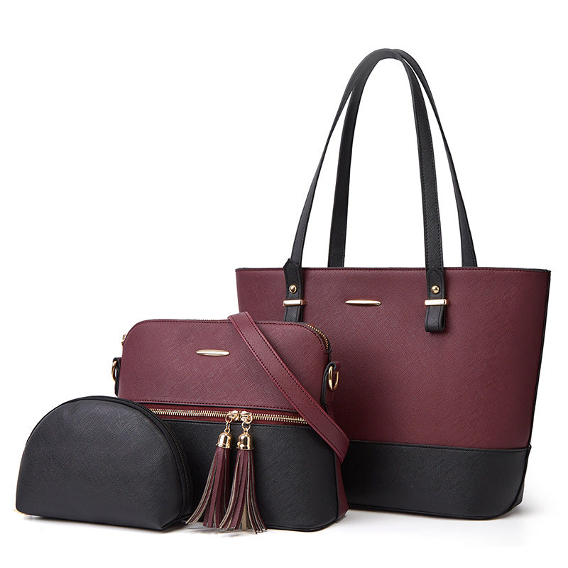 Three-piece Set One-shoulder Diagonal Handbag