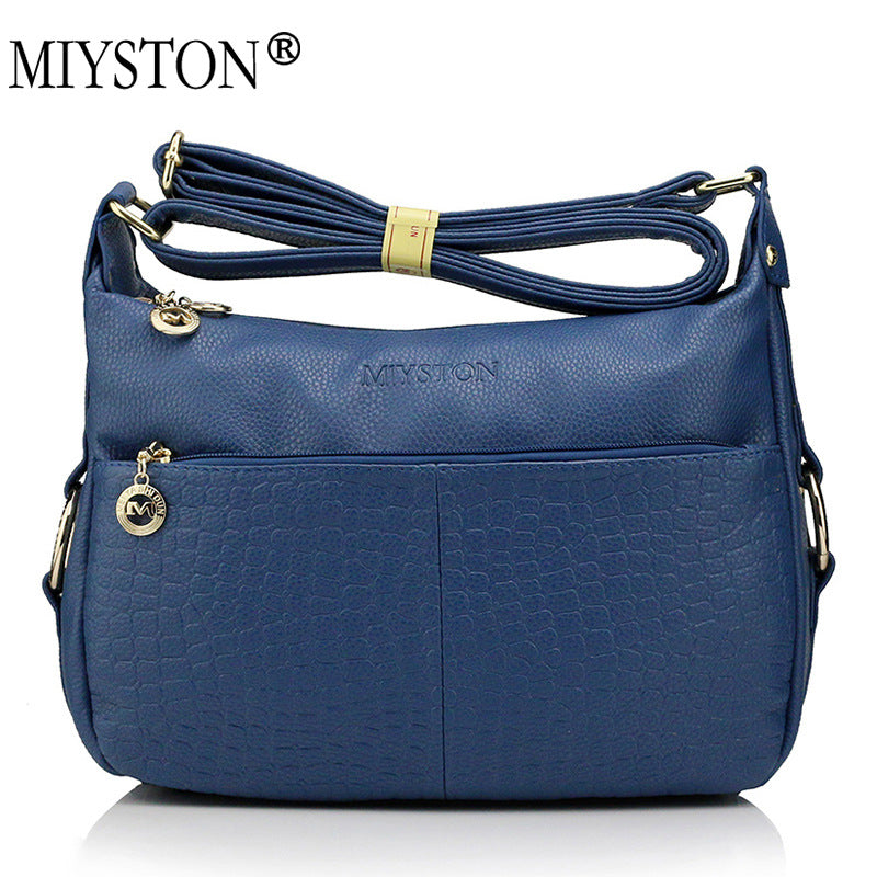 Middle-aged And Elderly Women&amp;#039;s Bag Mother&amp;#039;s Bag Hot Style Fashion Trend Messenger Bag New Middle-aged Women&amp;#039;s Single-shoulder Diagonal Double-layer Pocket