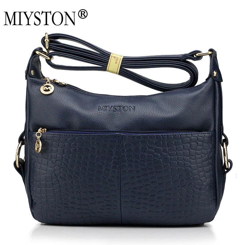 Middle-aged And Elderly Women&amp;#039;s Bag Mother&amp;#039;s Bag Hot Style Fashion Trend Messenger Bag New Middle-aged Women&amp;#039;s Single-shoulder Diagonal Double-layer Pocket