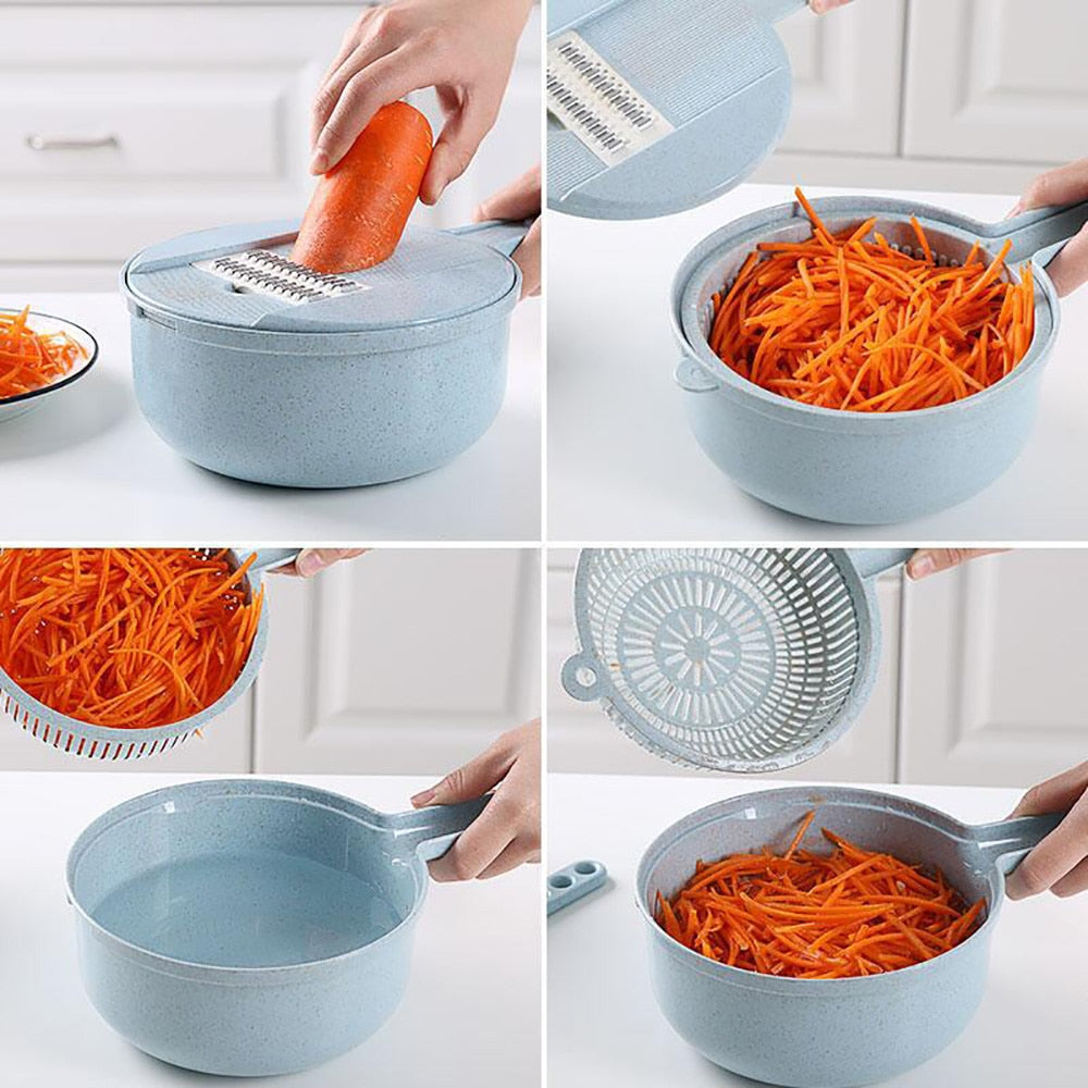 Vegetable Slicer Potato Peeler Carrot Onion Grater With Strainer