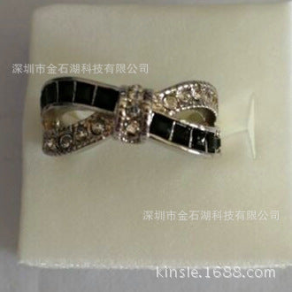 6 ColorsStone Crystal Ring Electroplating Platinum Jewelry