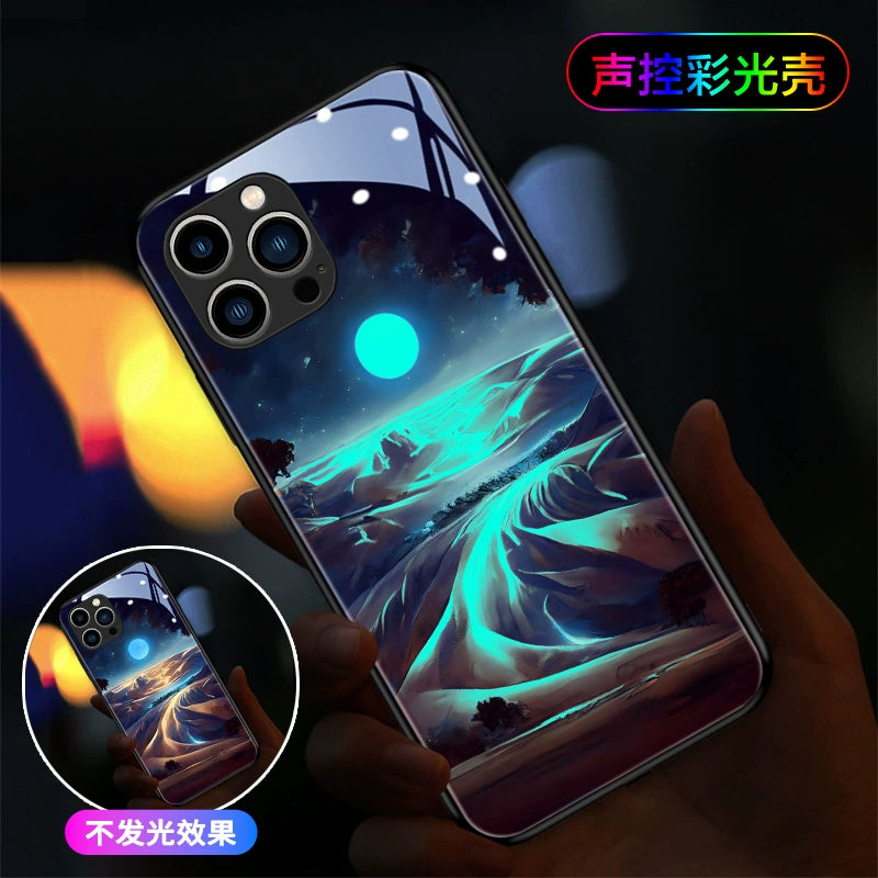 Mobile Phone Case New Beautiful Will Glow When You Call Advanced Atmosphere Light