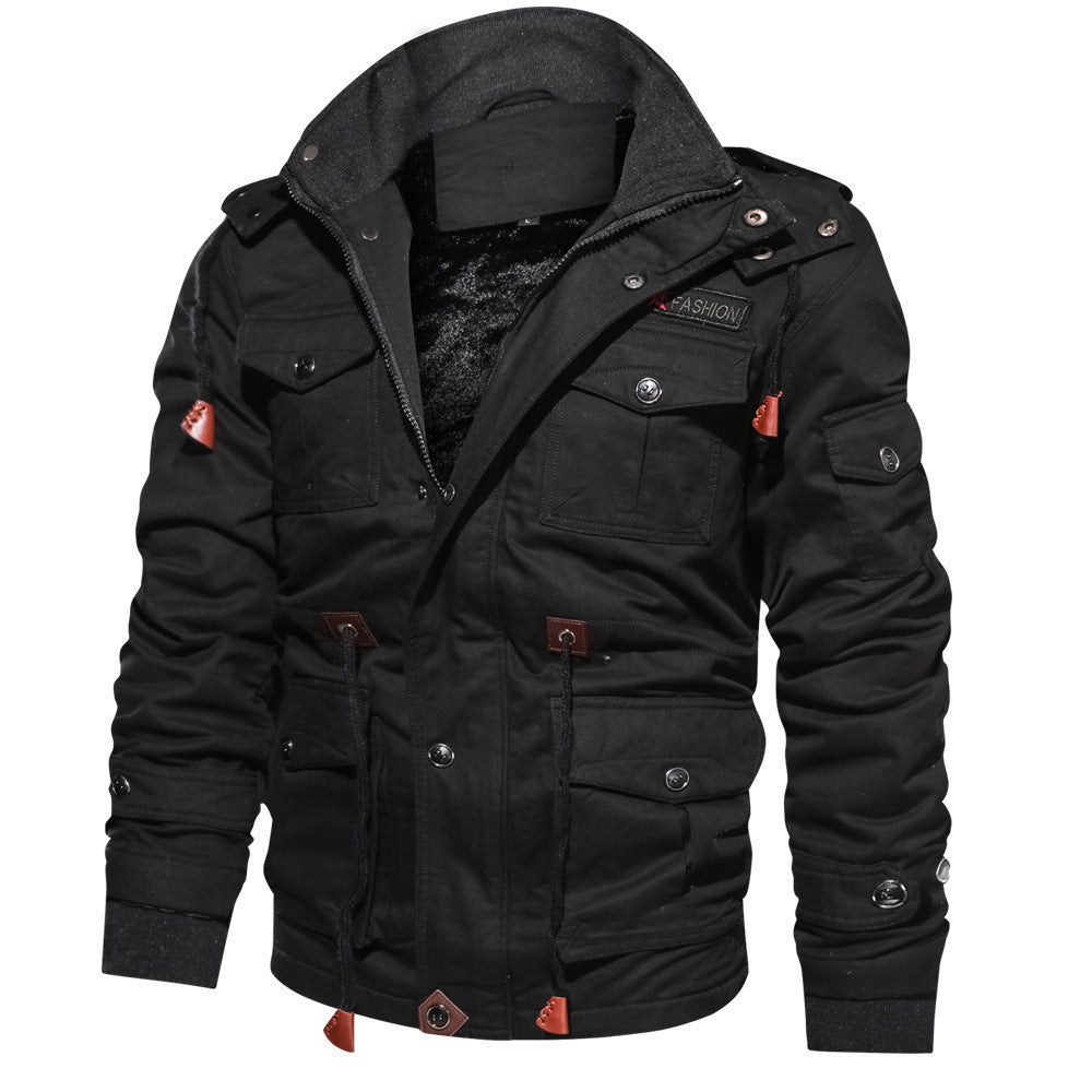 Autumn And Winter New Men Military Fan Cotton Jacket