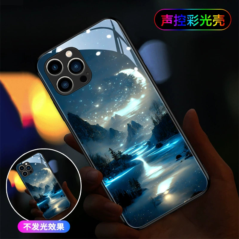 Mobile Phone Case New Beautiful Will Glow When You Call Advanced Atmosphere Light