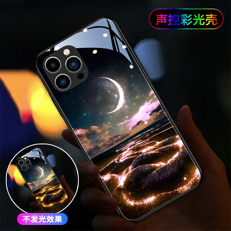 Mobile Phone Case New Beautiful Will Glow When You Call Advanced Atmosphere Light