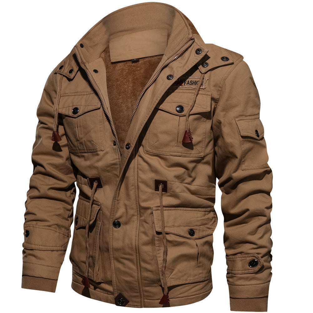 Autumn And Winter New Men Military Fan Cotton Jacket