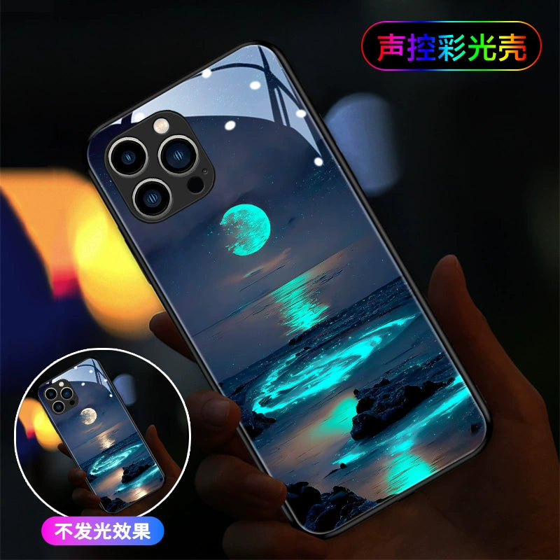 Mobile Phone Case New Beautiful Will Glow When You Call Advanced Atmosphere Light