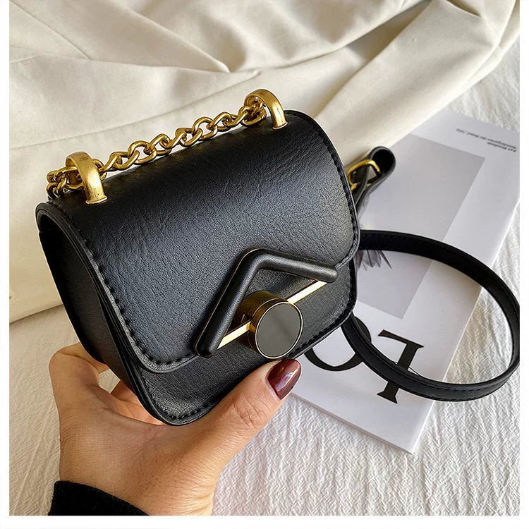 Niche Design Texture Bag Women 2023 New Fashion Messenger Bag Mini Lipstick Bag Shoulder Chain Small Square Bag