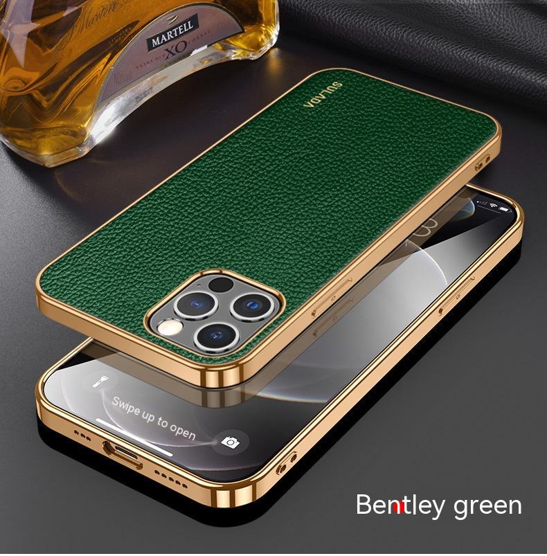 Electroplating Frame Litchi Pattern Phone Case