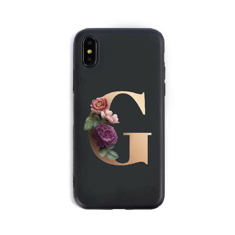 26 English Alphabet Silicone Phone Cases