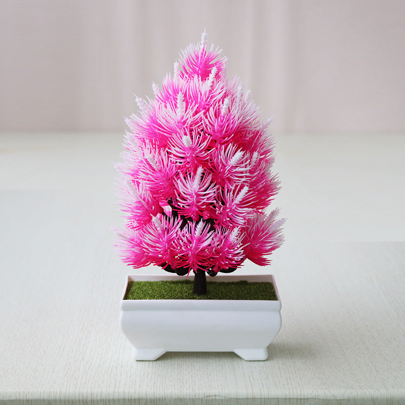 Simulation Plant Small Tree Home Accessories Plastic Flowerpot