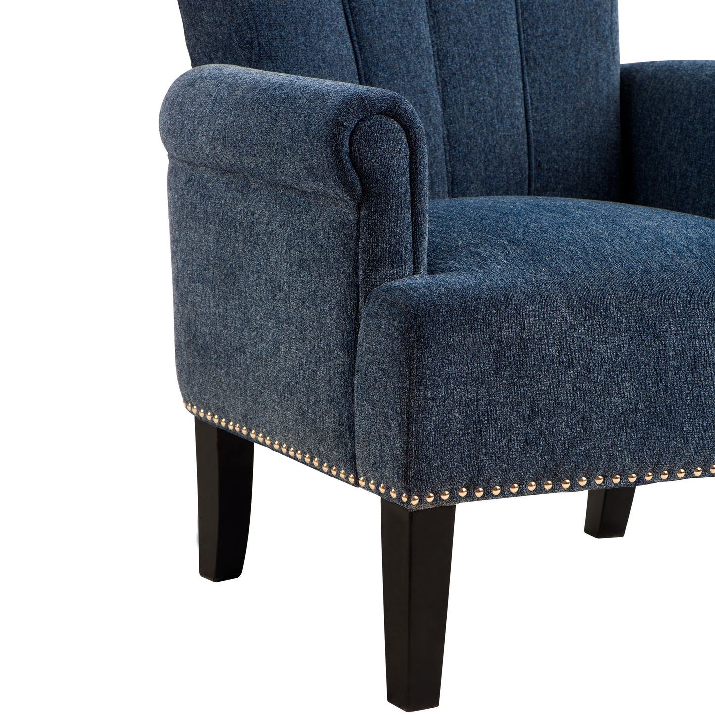 Accent Rivet Tufted Polyester Armchair