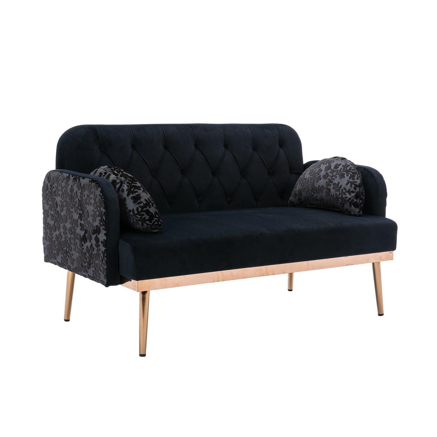 COOLMORE  Velvet  Sofa , Accent sofa .loveseat sofa with metal feet