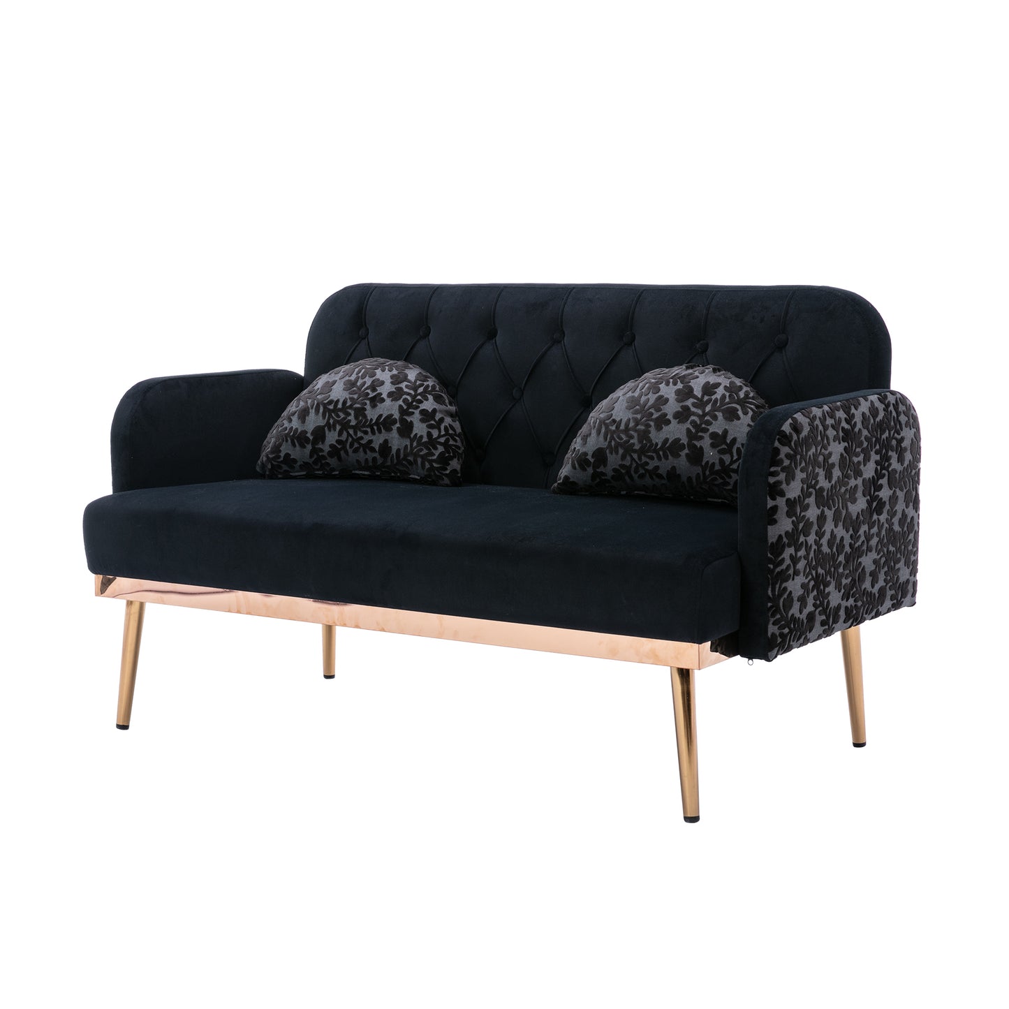 COOLMORE  Velvet  Sofa , Accent sofa .loveseat sofa with metal feet