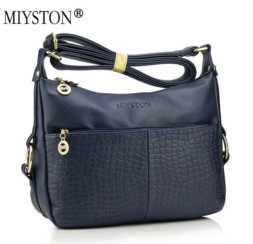 Middle-aged And Elderly Women&amp;#039;s Bag Mother&amp;#039;s Bag Hot Style Fashion Trend Messenger Bag New Middle-aged Women&amp;#039;s Single-shoulder Diagonal Double-layer Pocket