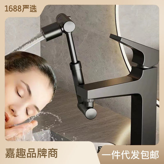 Retractable Mechanical Arm Universal Faucet Water Outlet Extension Spout Aerator Joint Anti-splash Rocker Arm