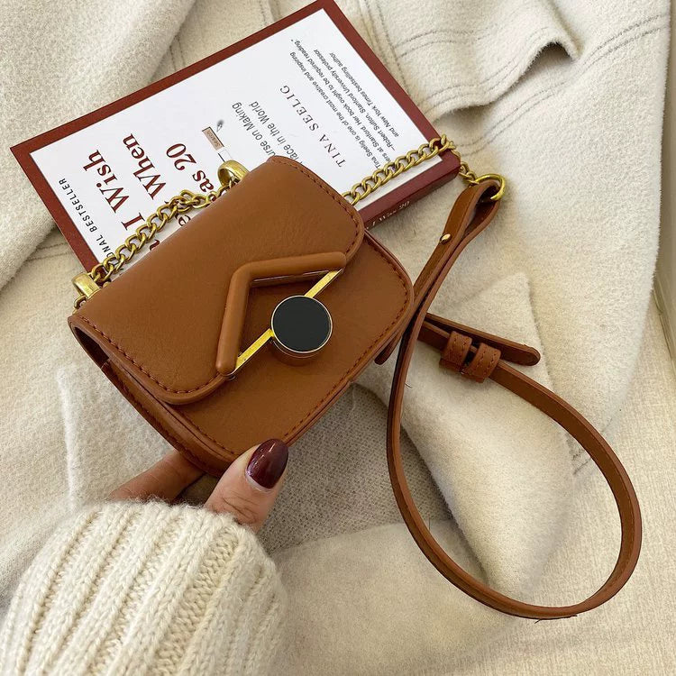 Niche Design Texture Bag Women 2023 New Fashion Messenger Bag Mini Lipstick Bag Shoulder Chain Small Square Bag