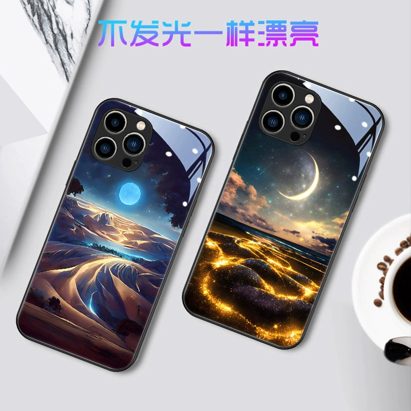 Mobile Phone Case New Beautiful Will Glow When You Call Advanced Atmosphere Light